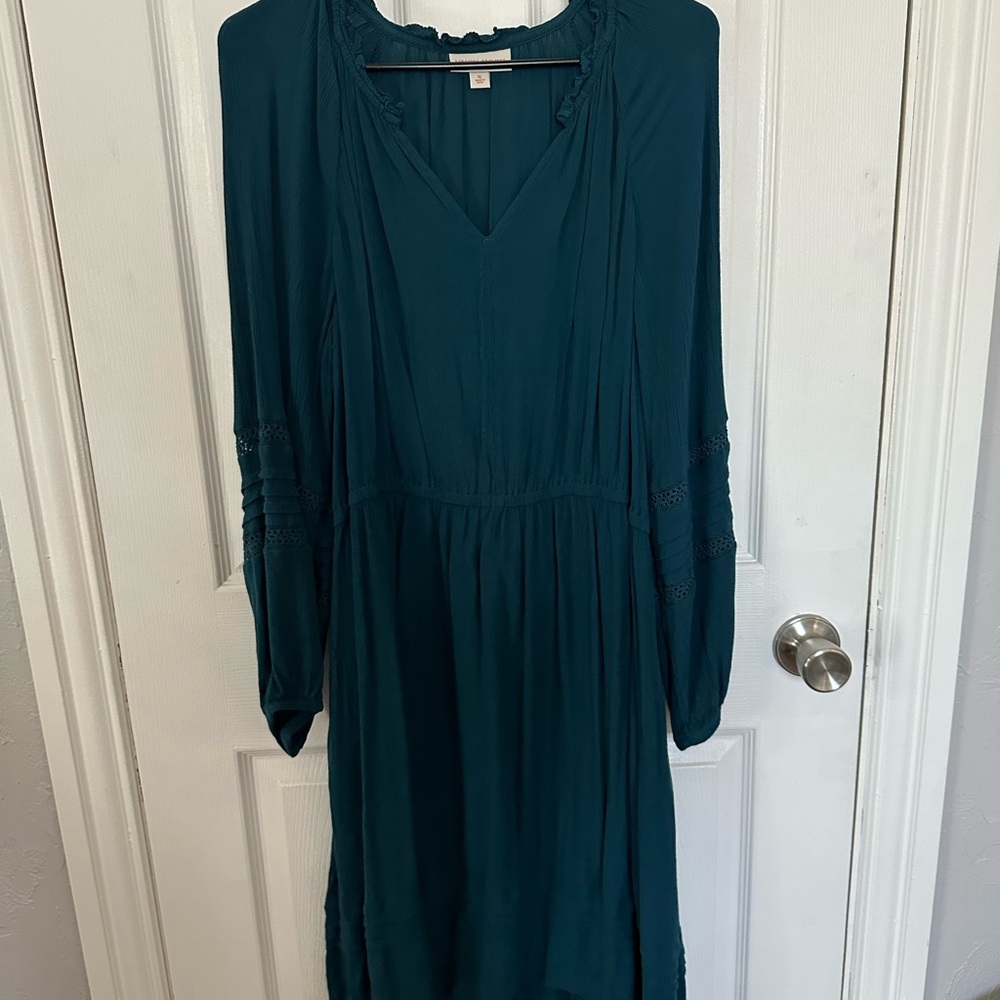 Knox Rose Teal Long Sleeve Dress